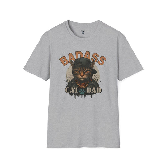 Badass Cat Dad T-Shirt