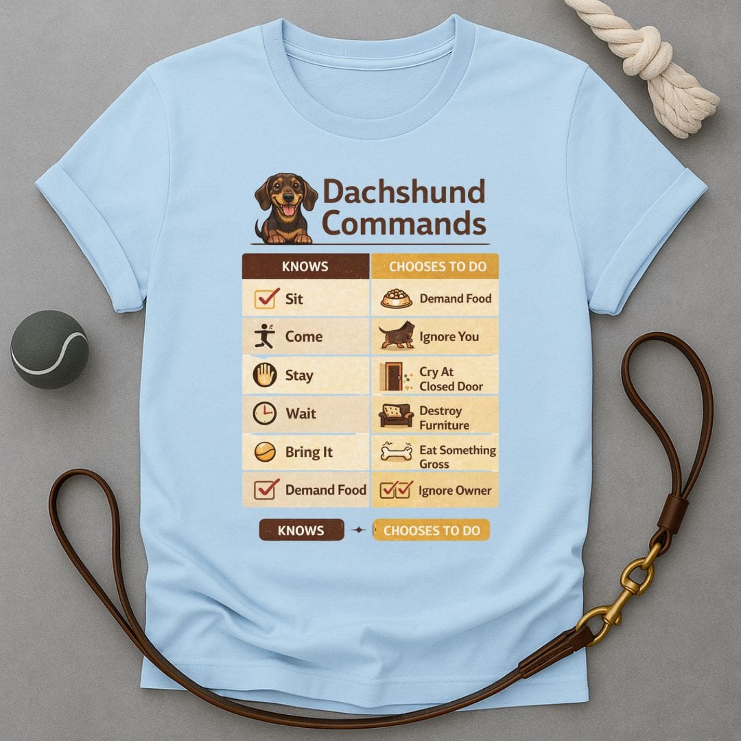 Dachshund Commands T-Shirt