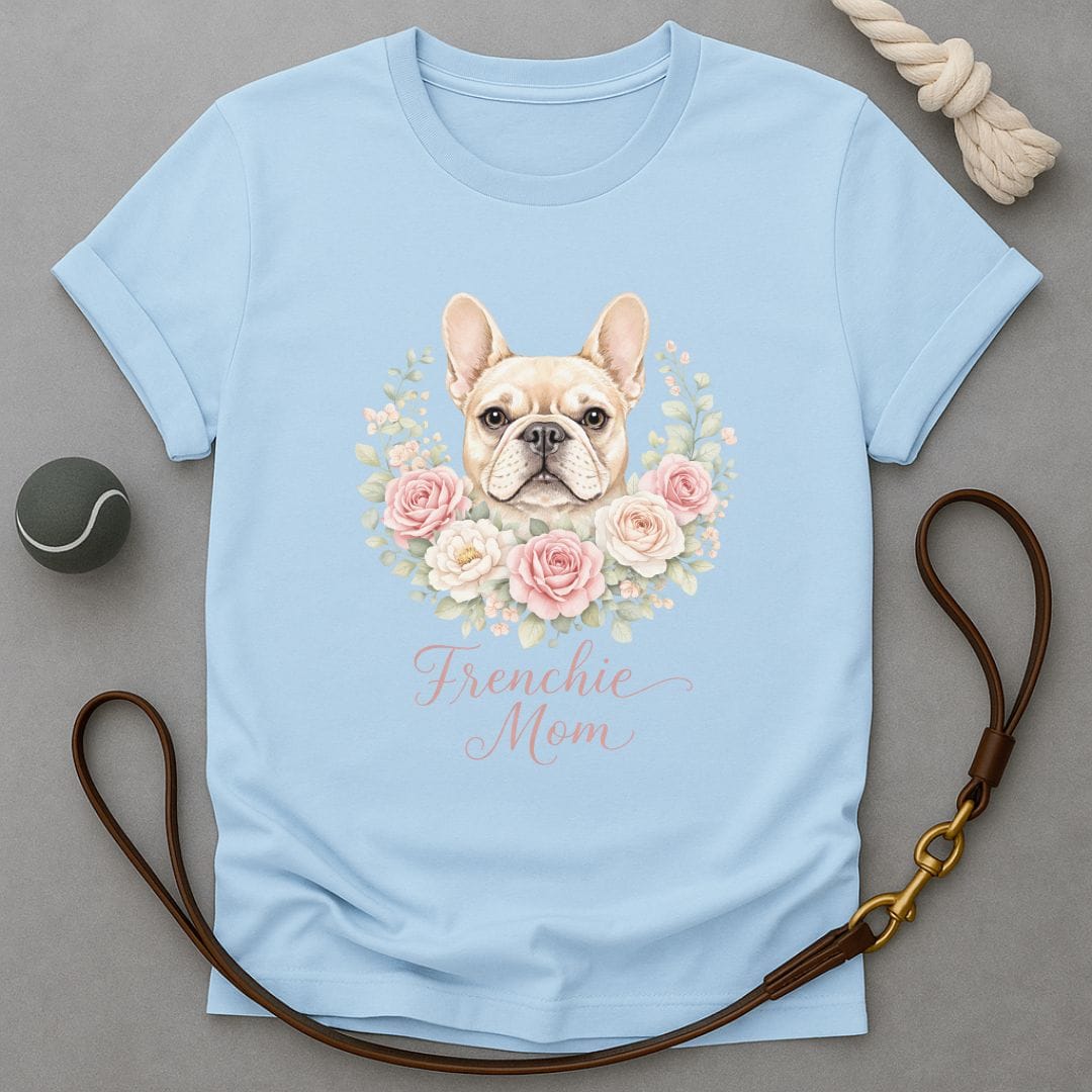 Floral Frenchie Mom T-Shirt