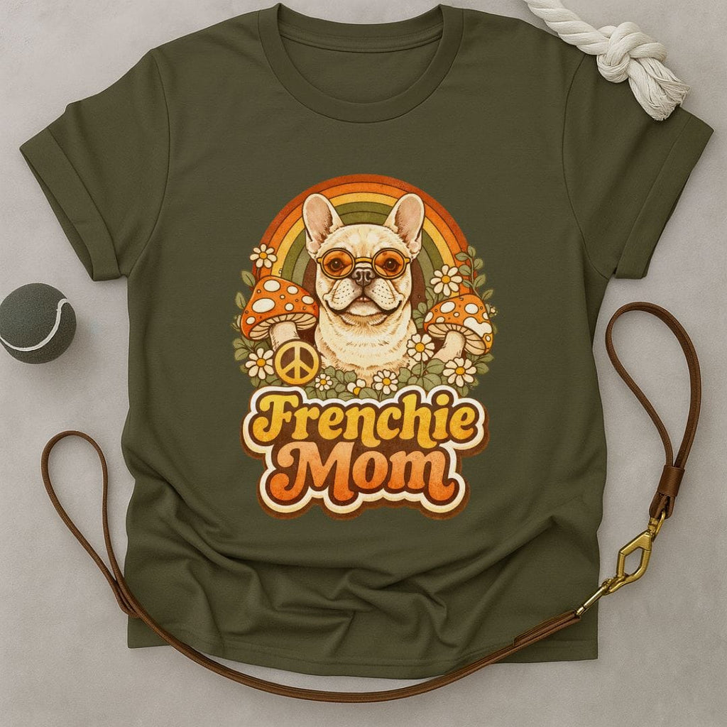 Groovy Frenchie Mom T-Shirt