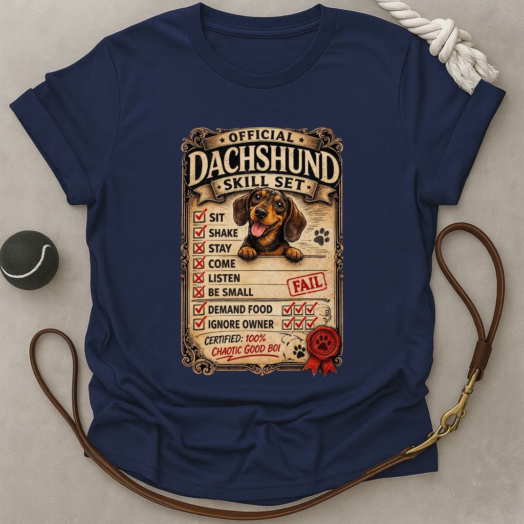 Dachshund Skill Set T-Shirt
