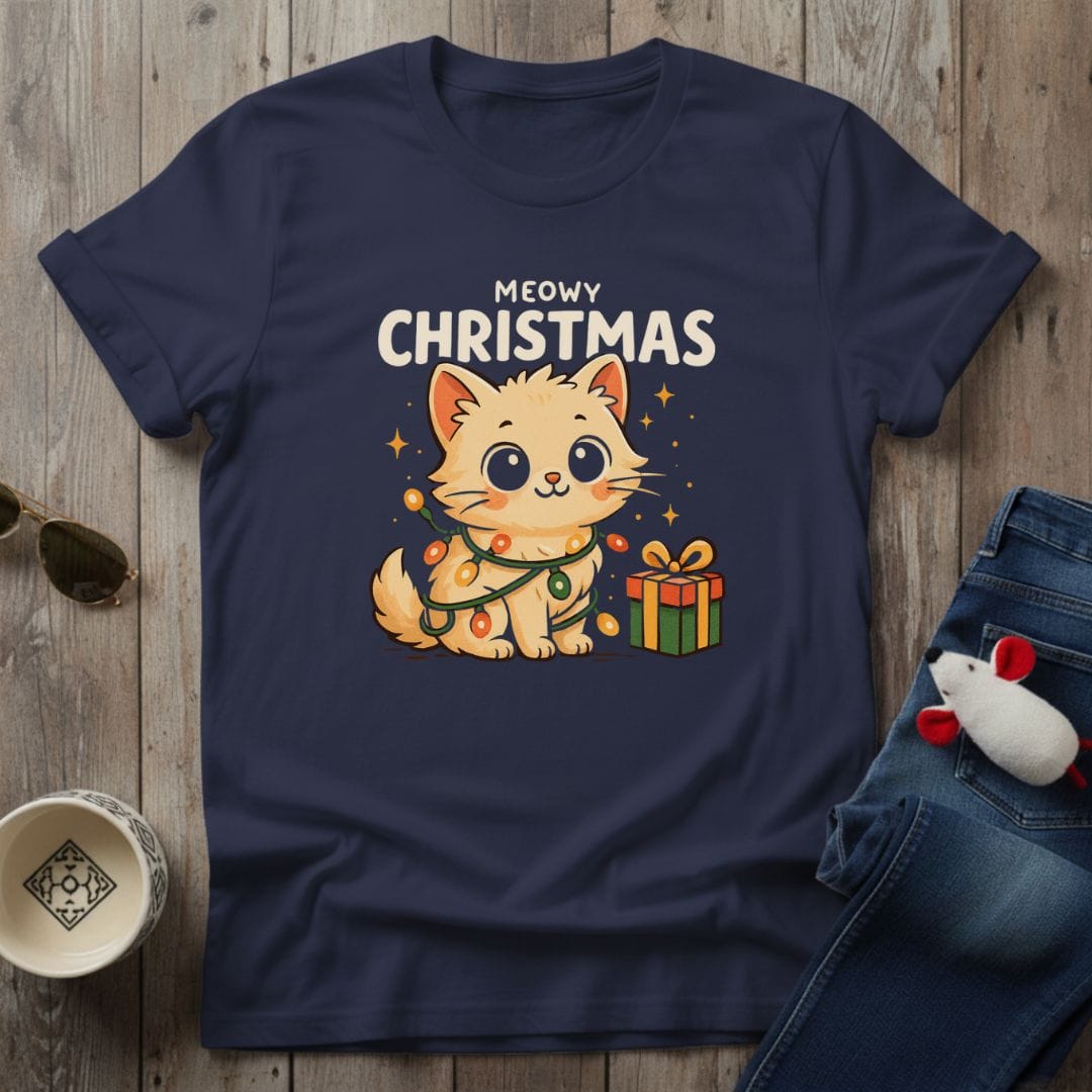 Meowy Christmas T-Shirt