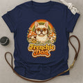 Groovy Frenchie Dad T-Shirt