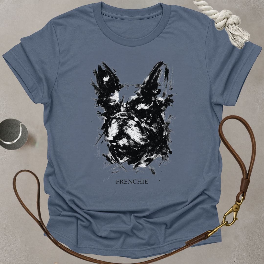 Grunge Frenchie Portrait T-Shirt