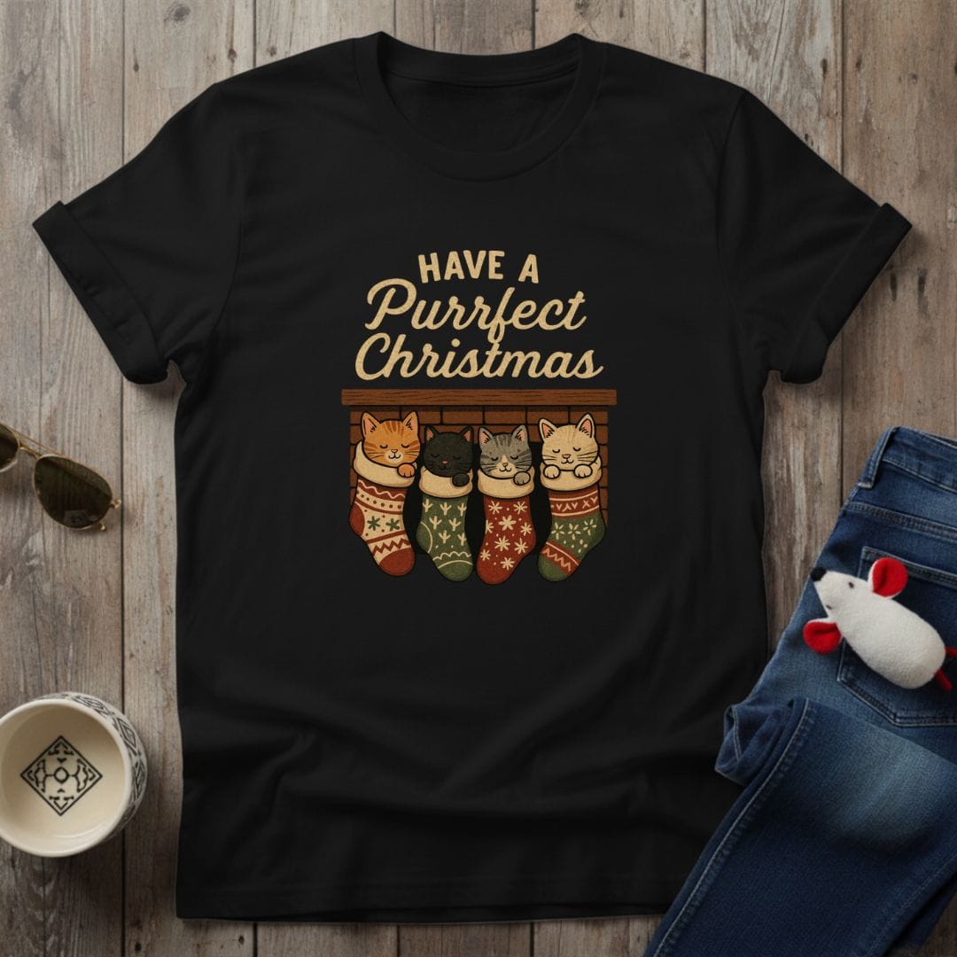 Purrfect Christmas T-Shirt
