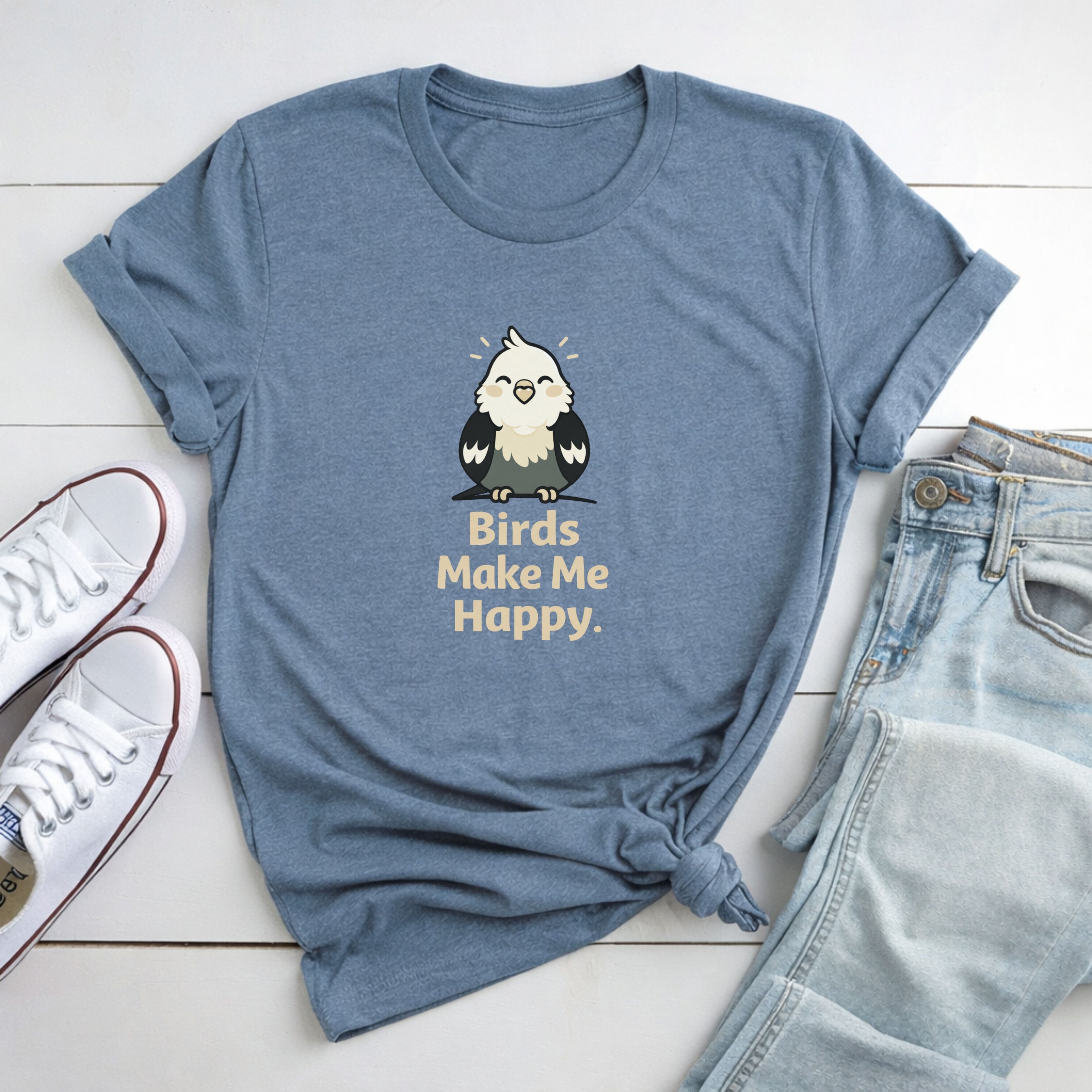 Birds Make Me Happy T-Shirt