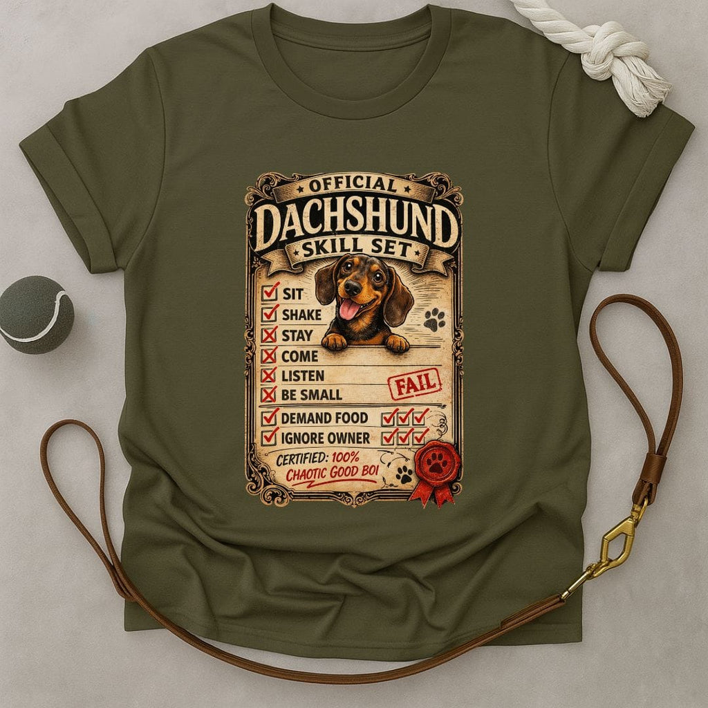 Dachshund Skill Set T-Shirt
