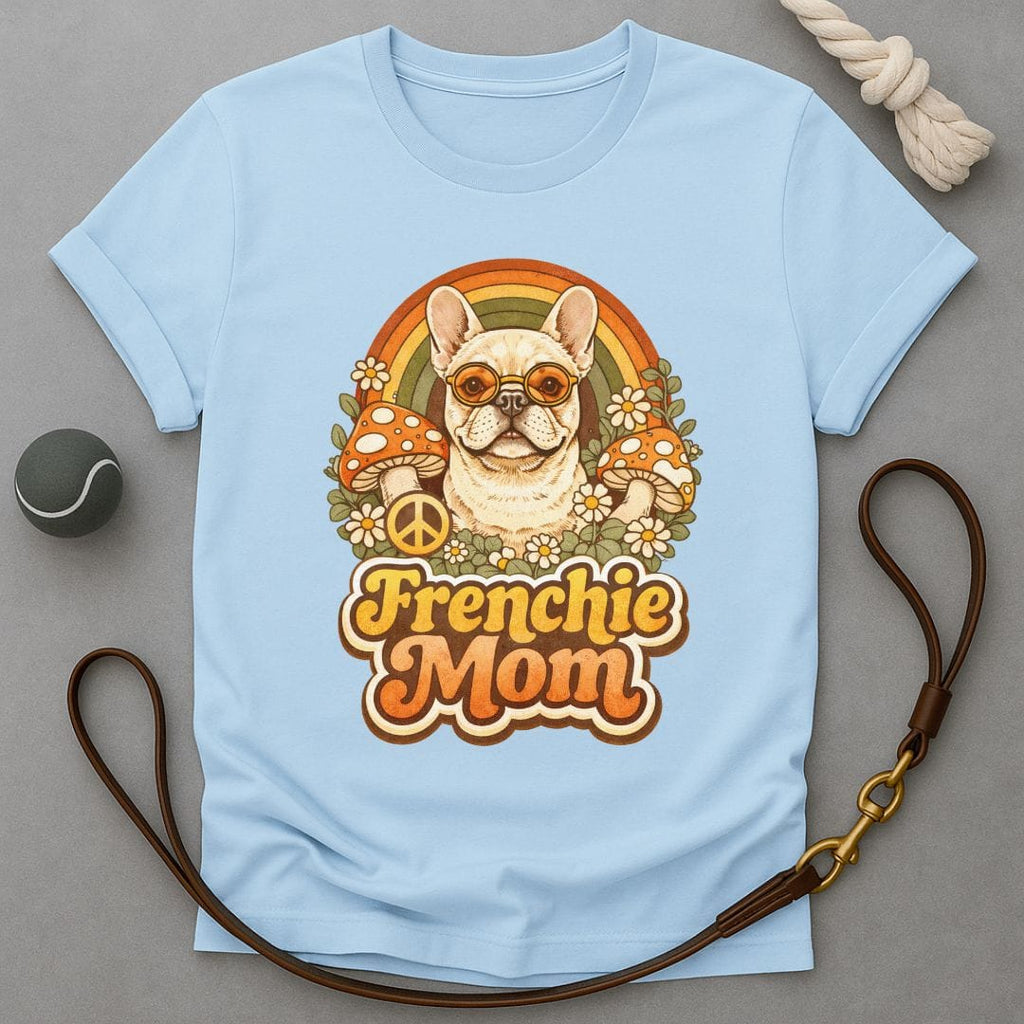 Groovy Frenchie Mom T-Shirt