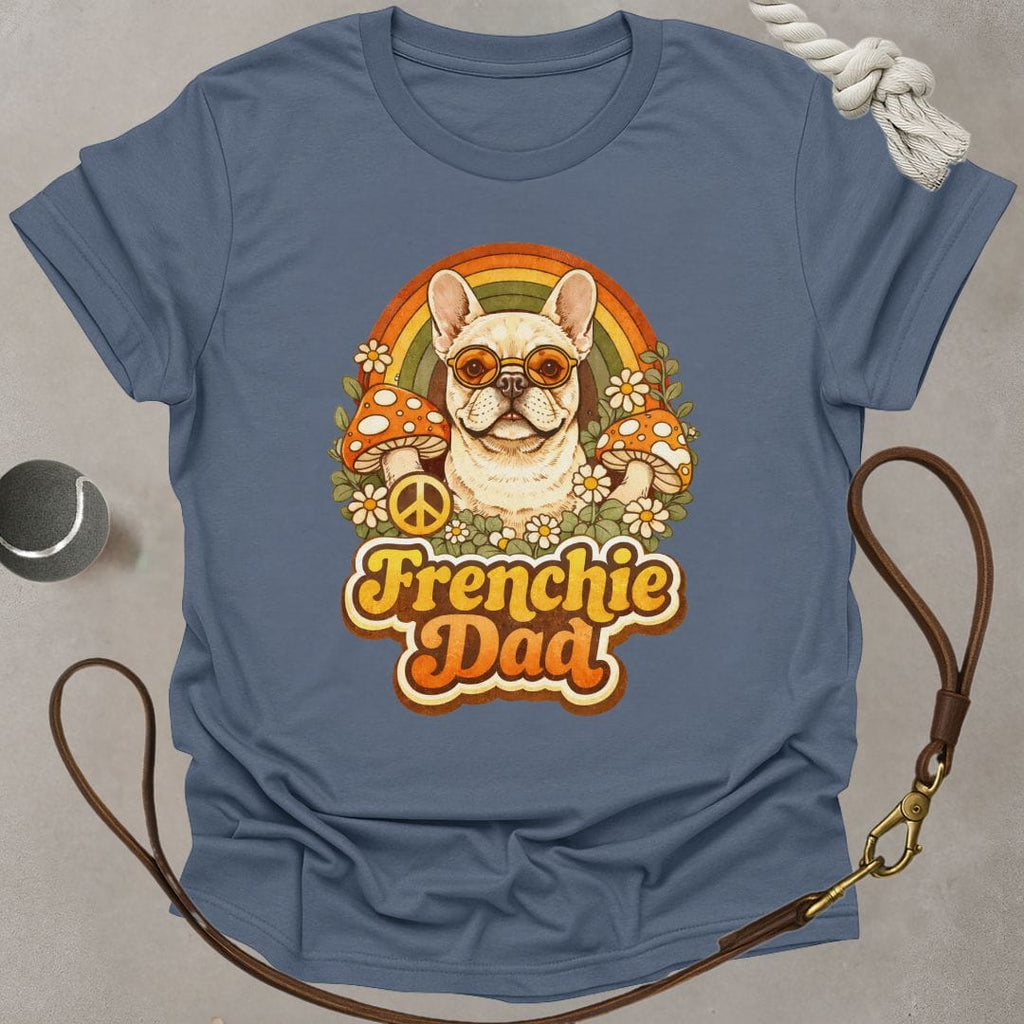 Groovy Frenchie Dad T-Shirt