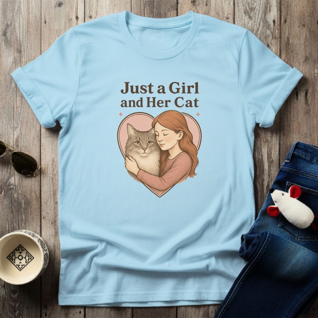 Girl & Cat T-Shirt