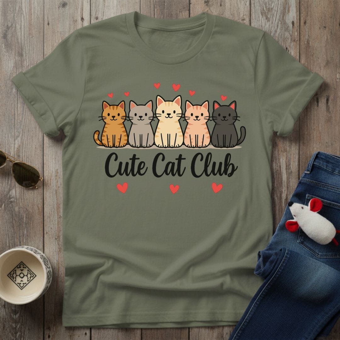 Cute Cat Club T-Shirt