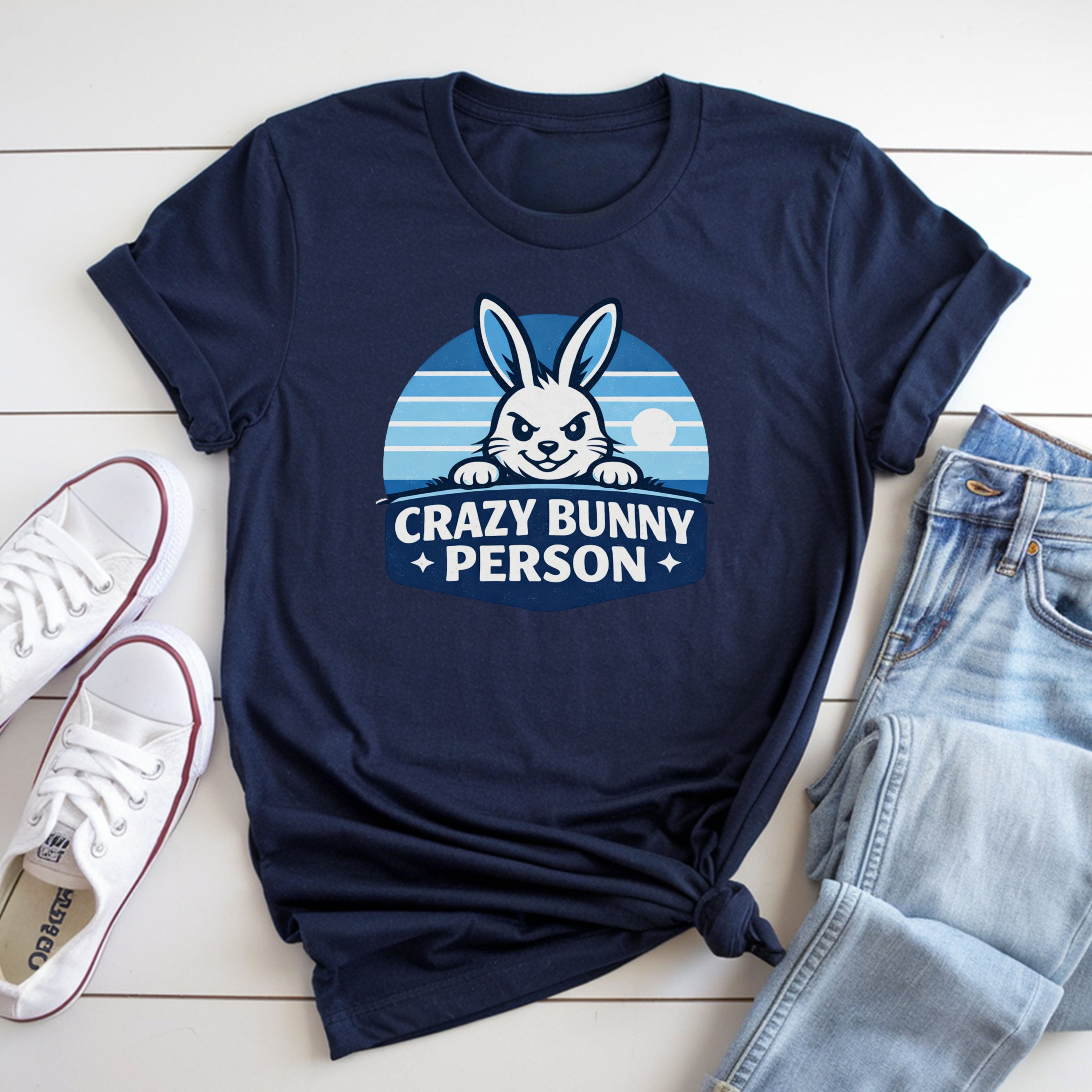 Crazy Bunny Person T-Shirt