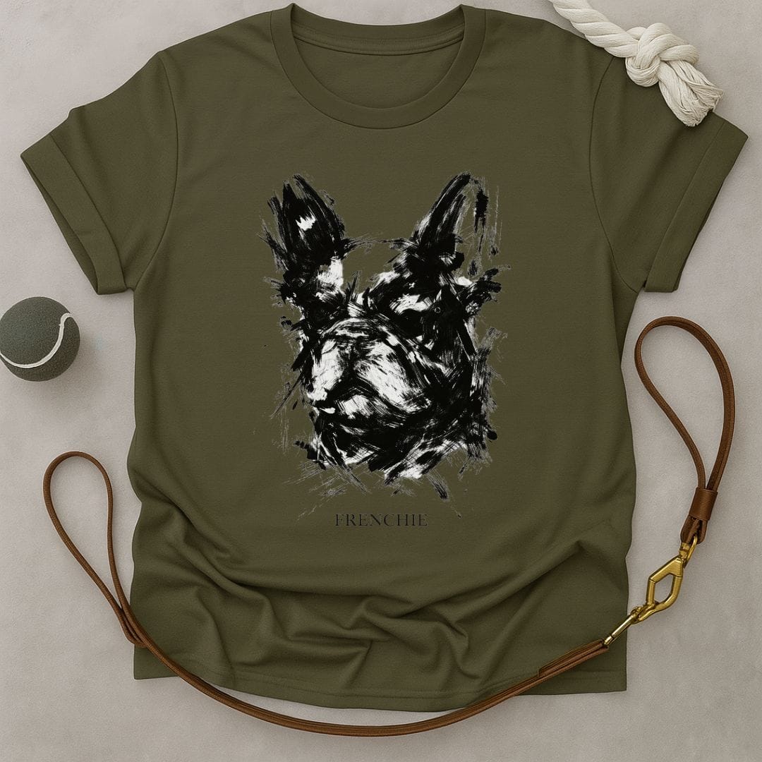 Grunge Frenchie Portrait T-Shirt