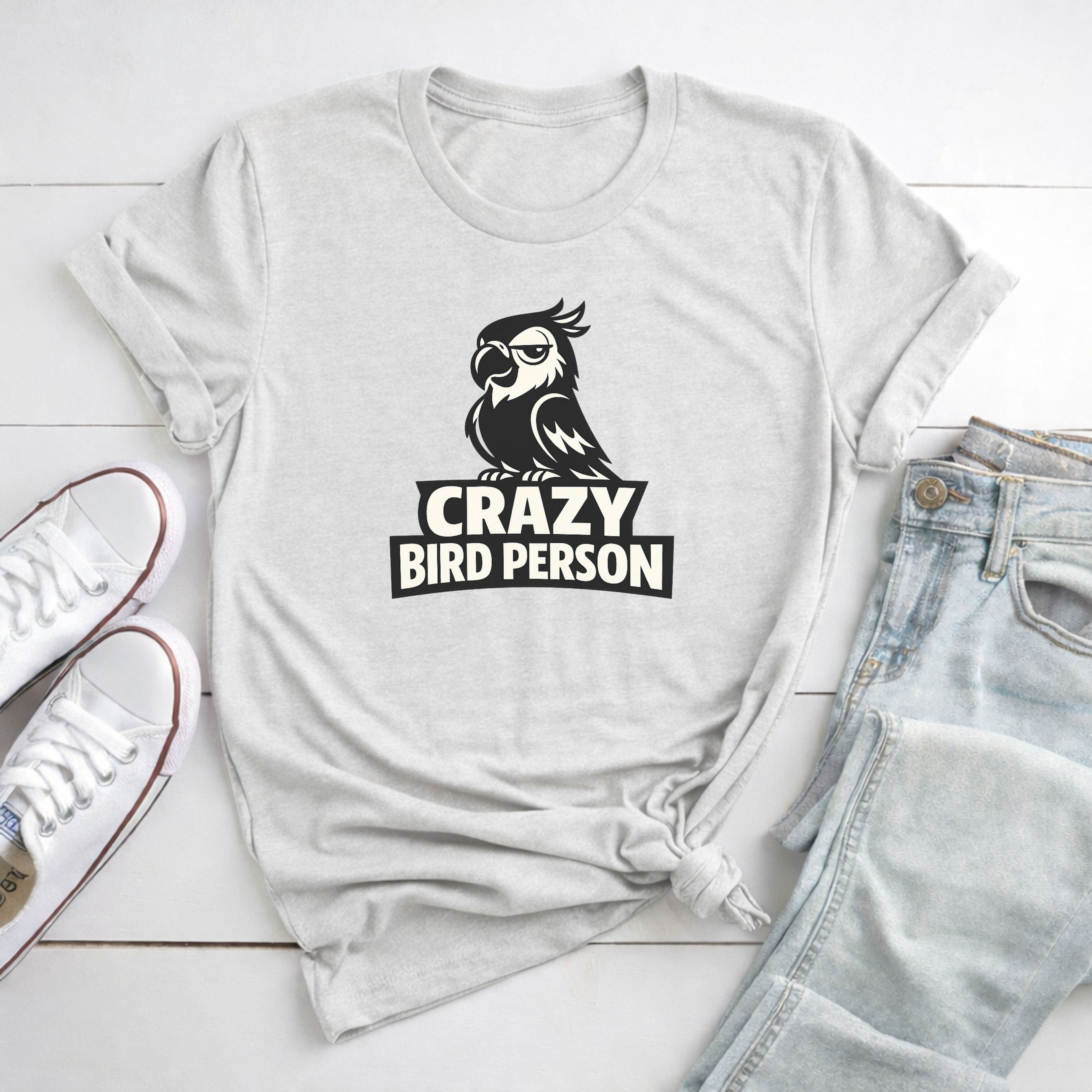 Crazy Bird Person T-Shirt