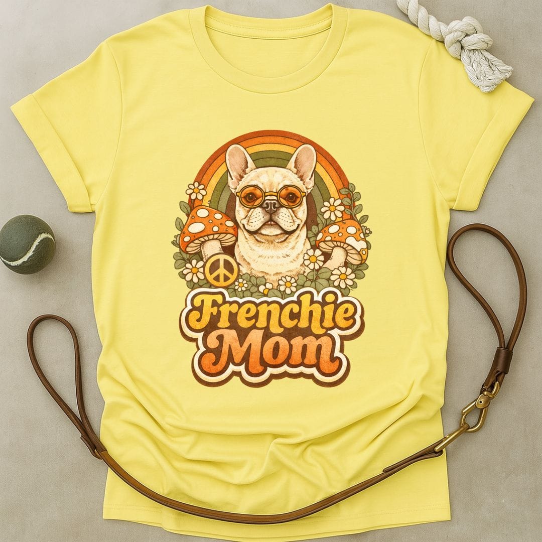Groovy Frenchie Mom T-Shirt