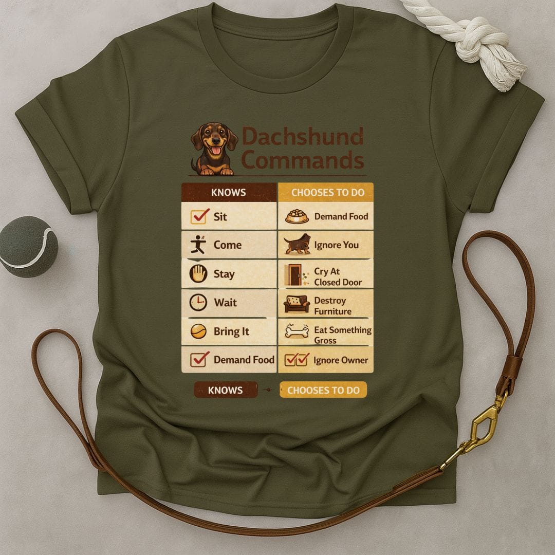 Dachshund Commands T-Shirt