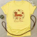 Floral Doxie Mom T-Shirt