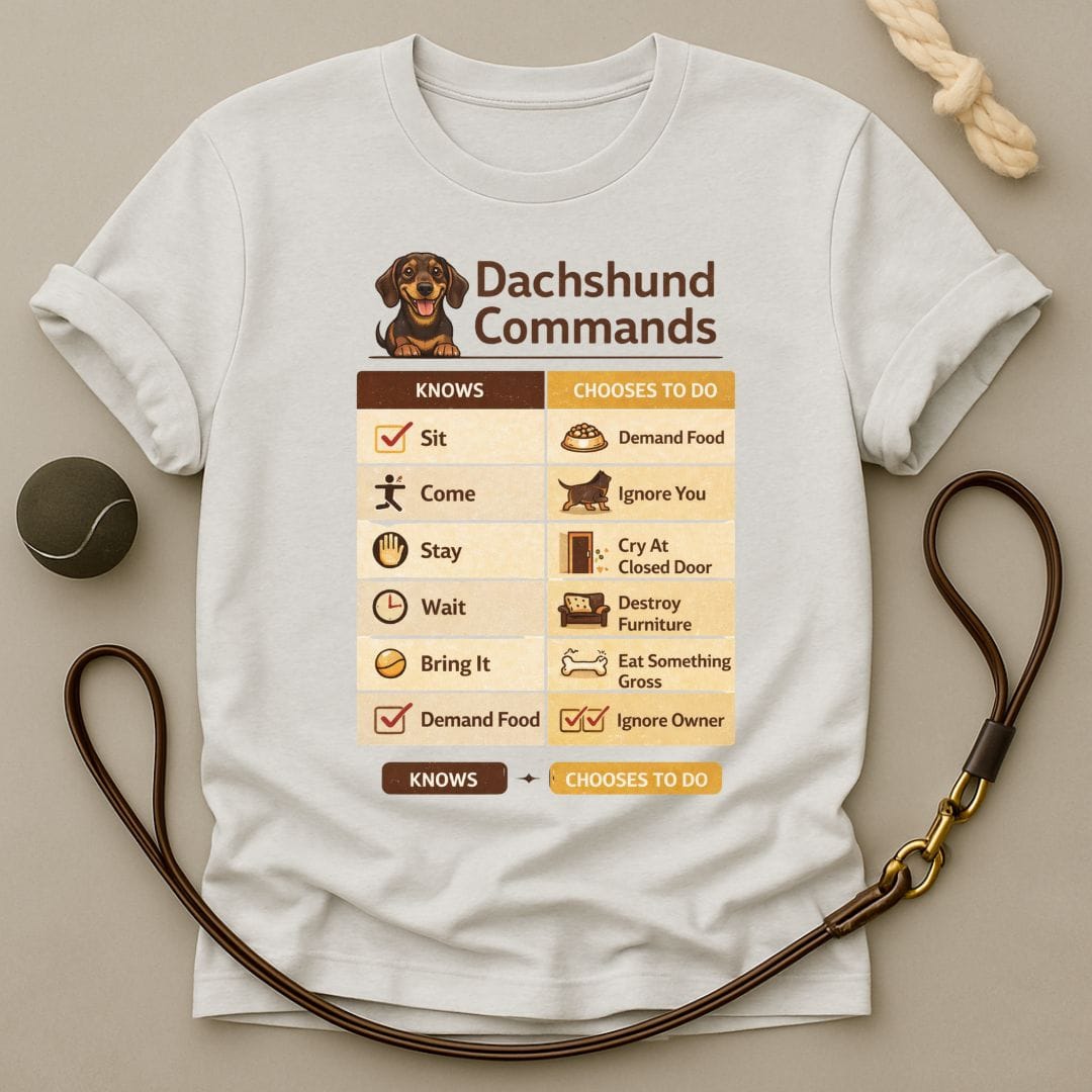 Dachshund Commands T-Shirt