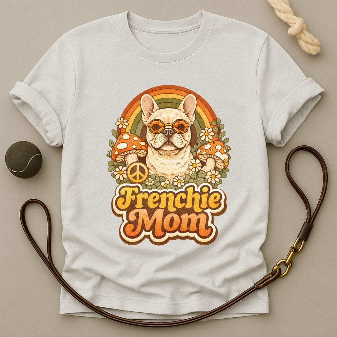 Groovy Frenchie Mom T-Shirt
