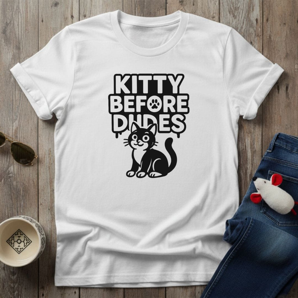 Kitty Before Dudes T-Shirt