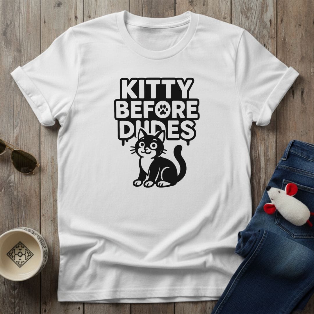 Kitty Before Dudes T-Shirt