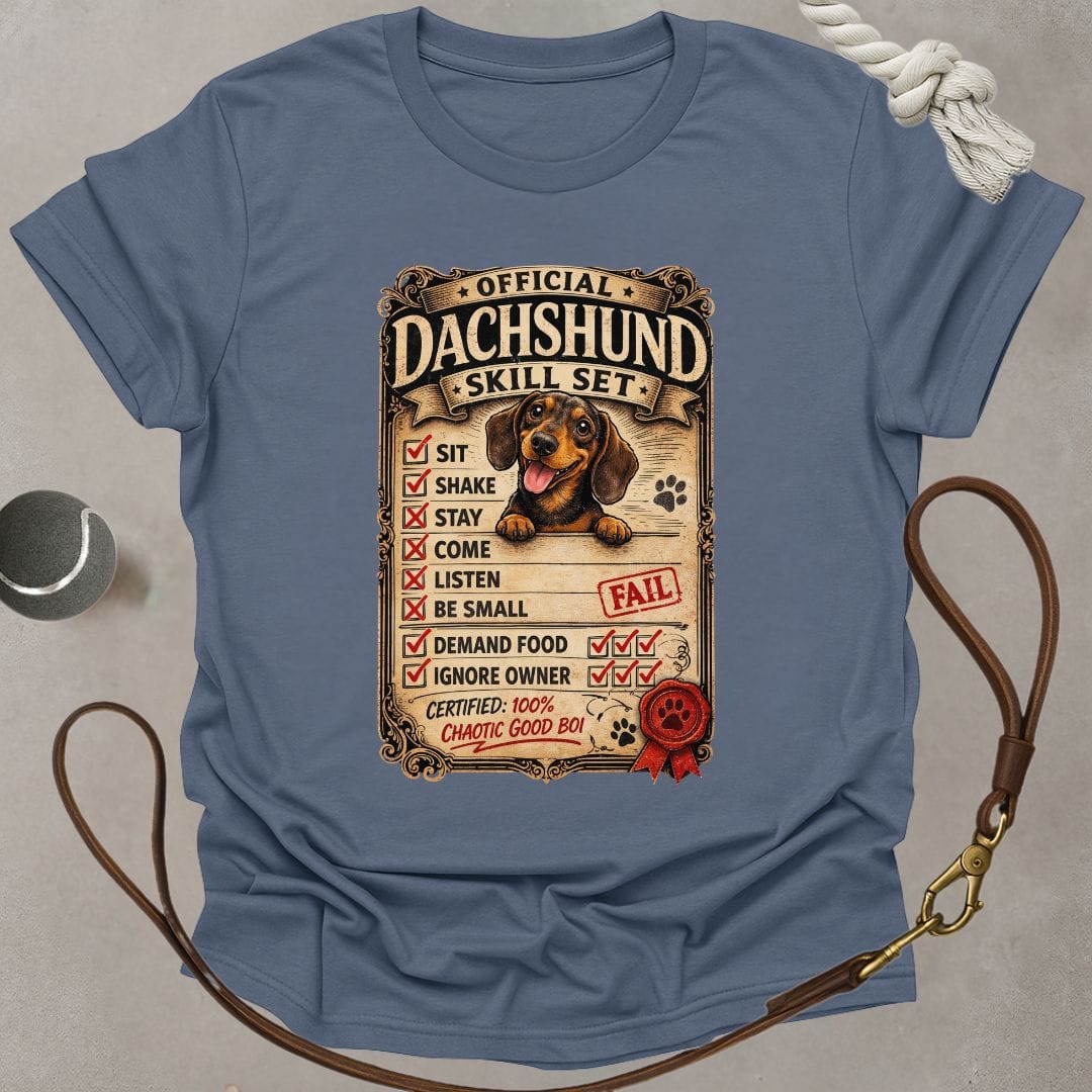 Dachshund Skill Set T-Shirt
