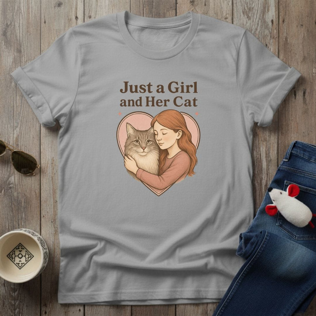 Girl & Cat T-Shirt