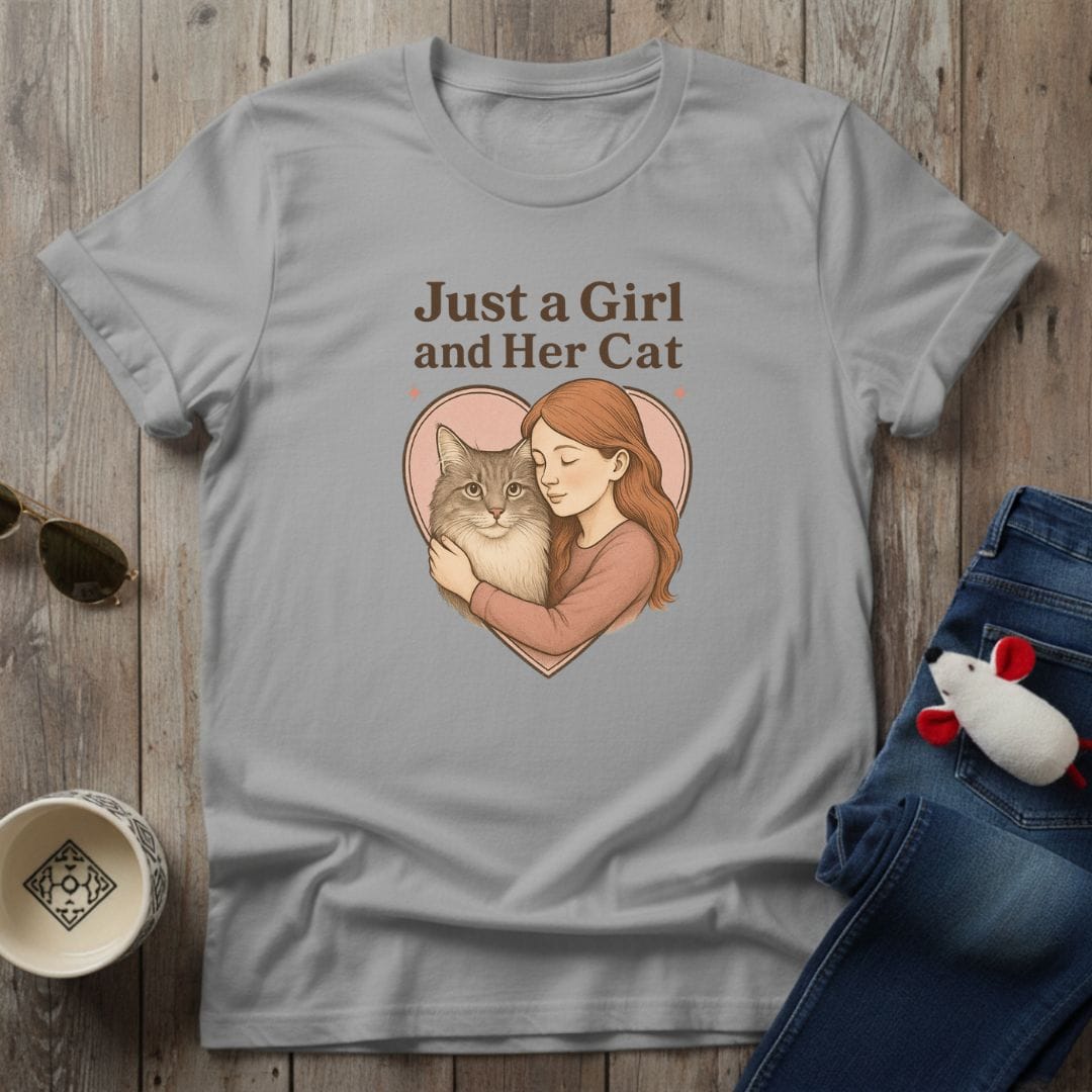 Girl & Cat T-Shirt