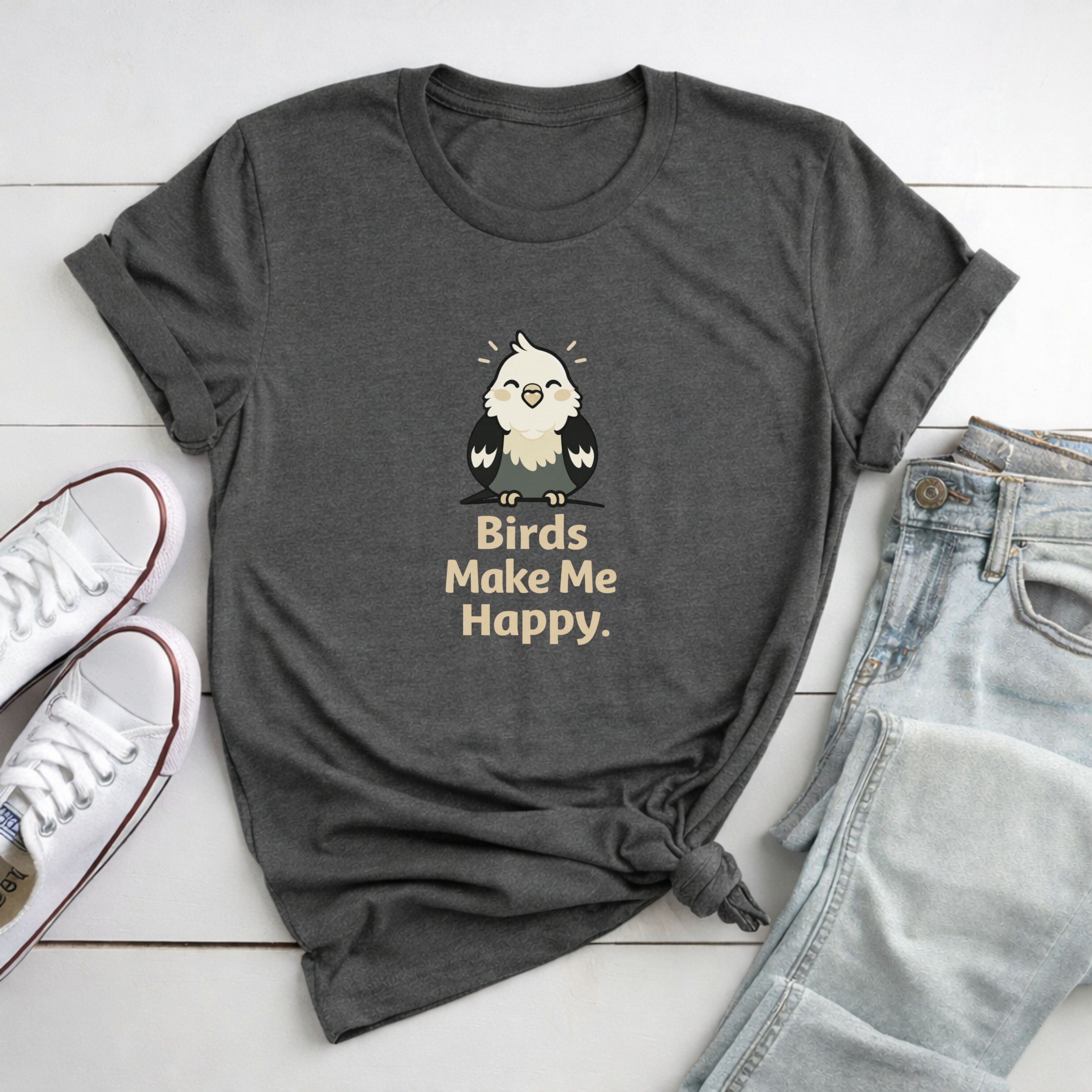 Birds Make Me Happy T-Shirt