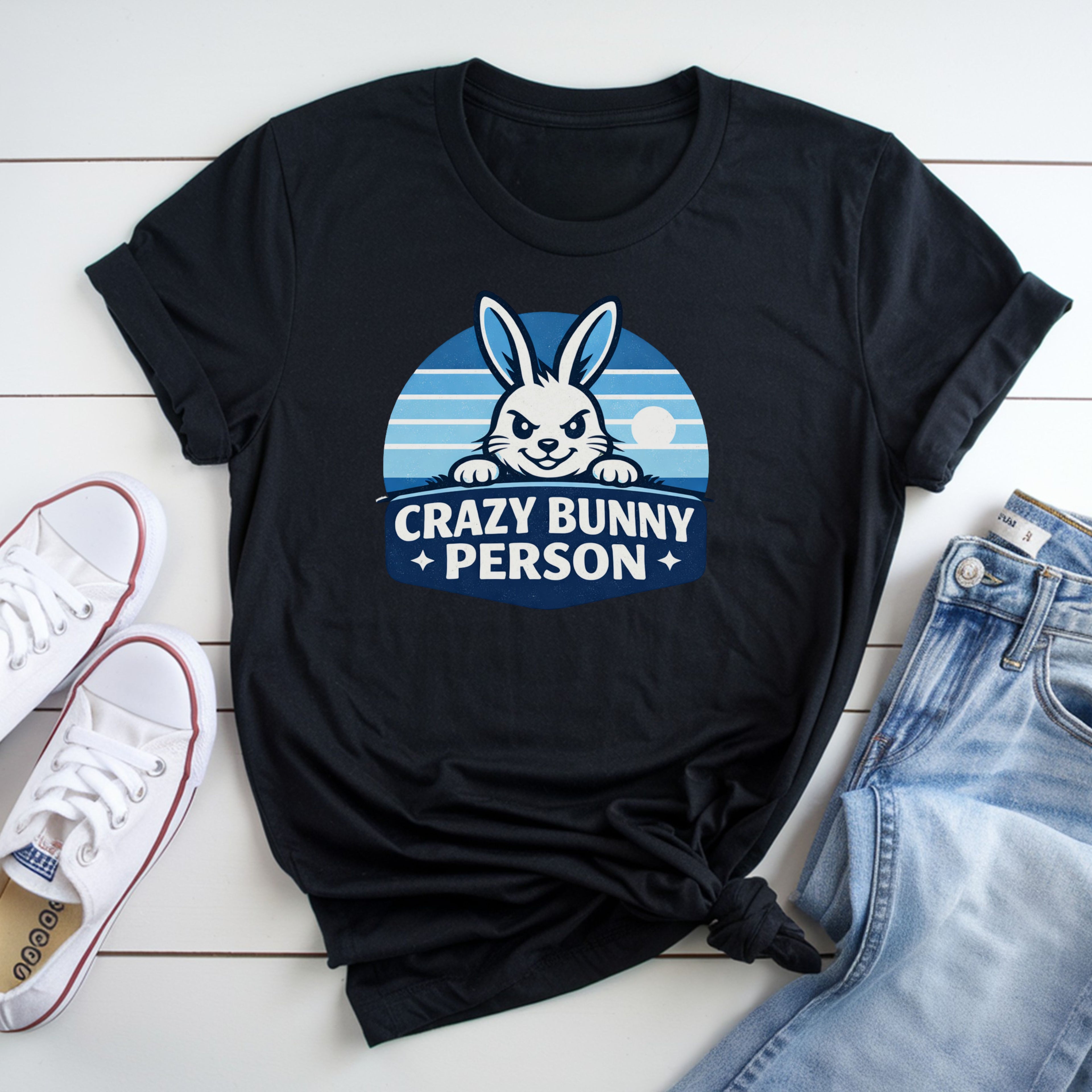 Crazy Bunny Person T-Shirt
