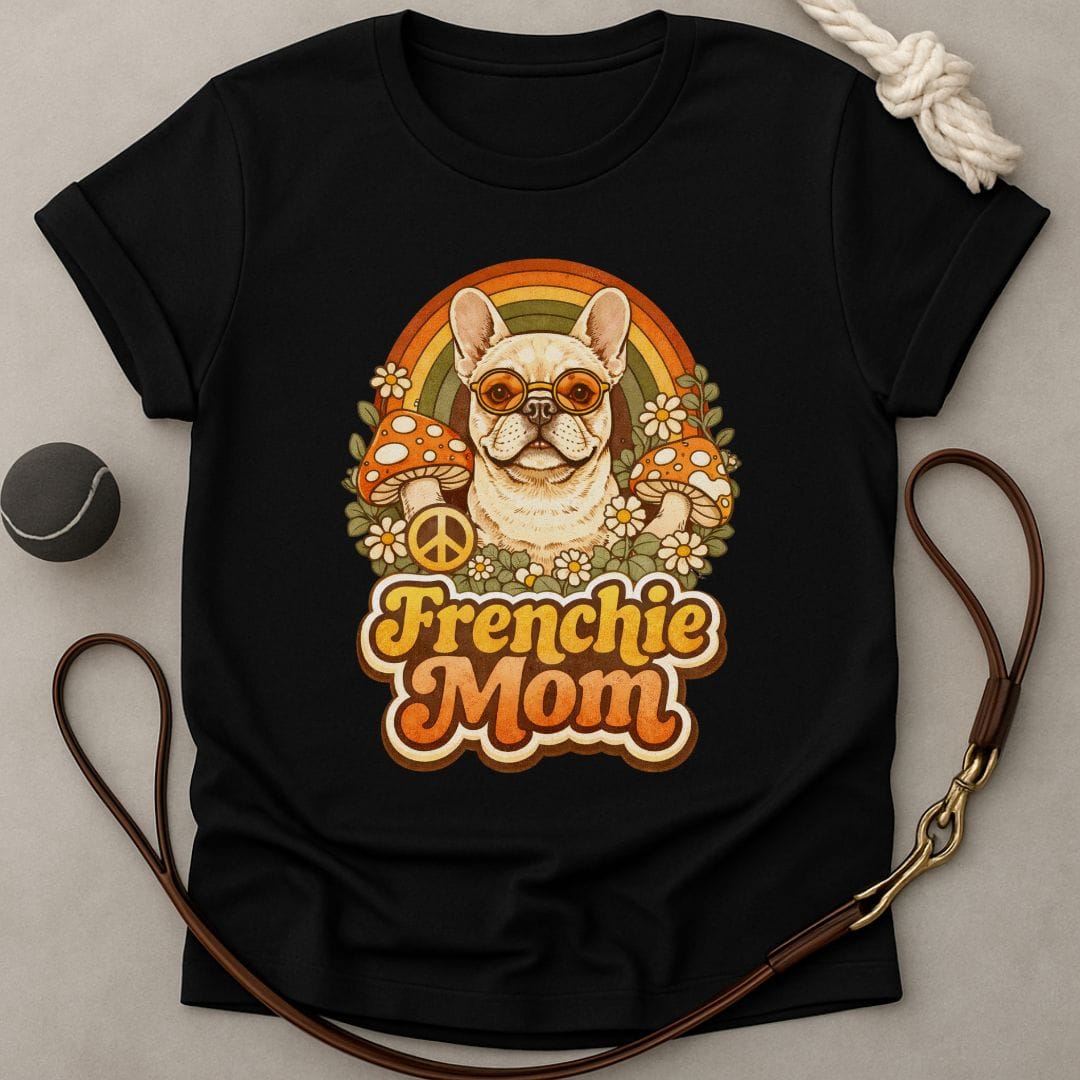 Groovy Frenchie Mom T-Shirt