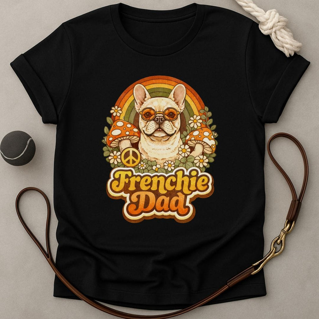 Groovy Frenchie Dad T-Shirt