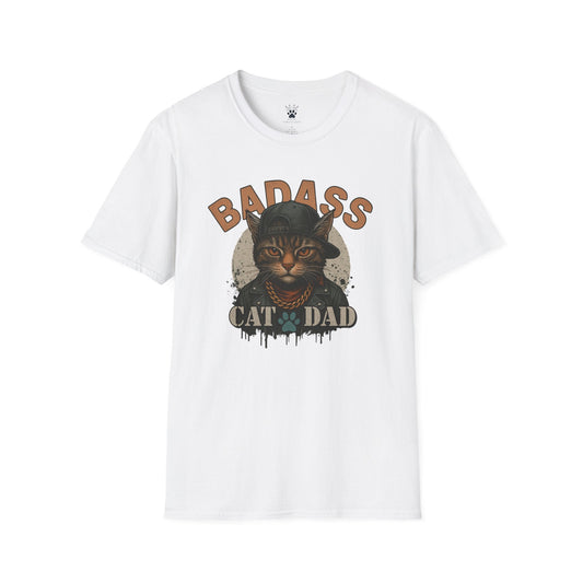 Badass Cat Dad T-Shirt