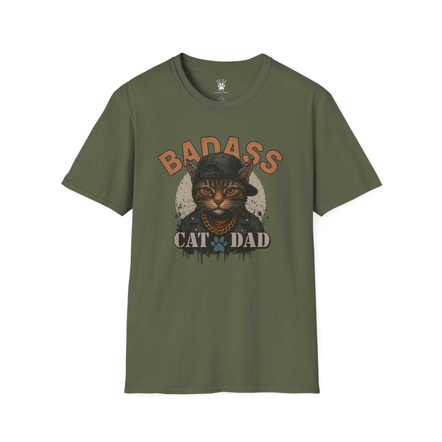 Badass Cat Dad T-Shirt